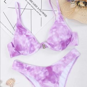 Shein tie dye bikini Small